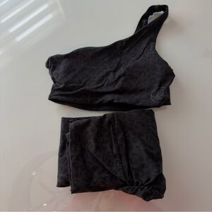 Ryderwear black leopard set